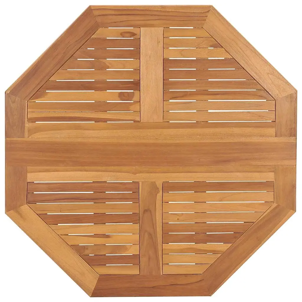 Folding Garden Dining Table 90x90x75cm Outdoor Furniture Teak Wood Brown