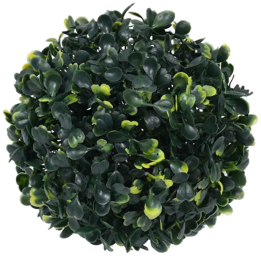 Artificial Green Boxwood Balls Topiary Decor 22cm Indoor Outdoor Set of 2