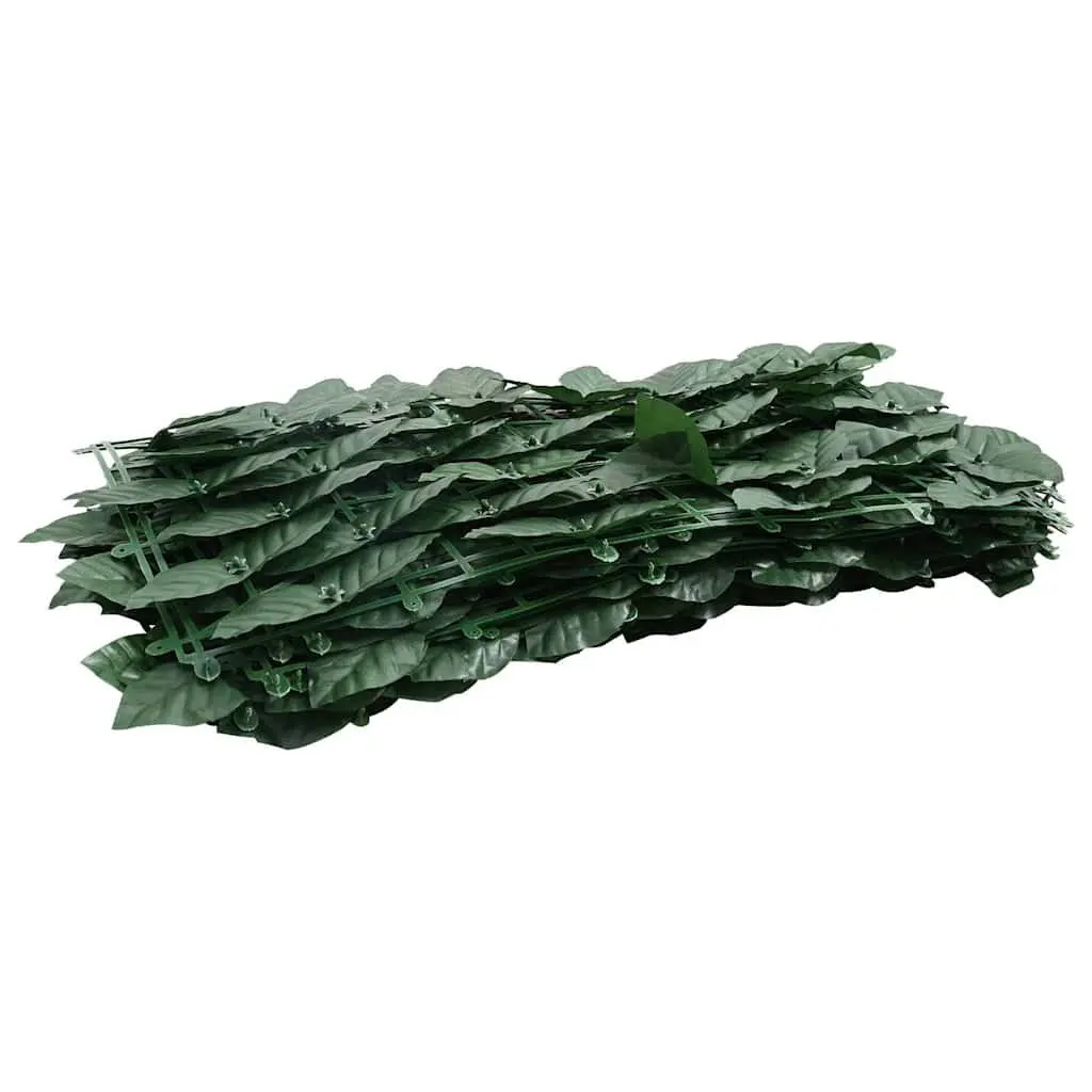 Outdoor Privacy Screen Green Leaves 400 x 100 cm