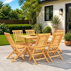 Comfortable and Stylish 7 Piece Outdoor Dining Set