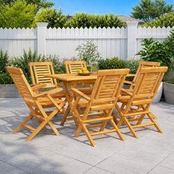 7 Piece Garden Dining Set: Comfort and Style Combined