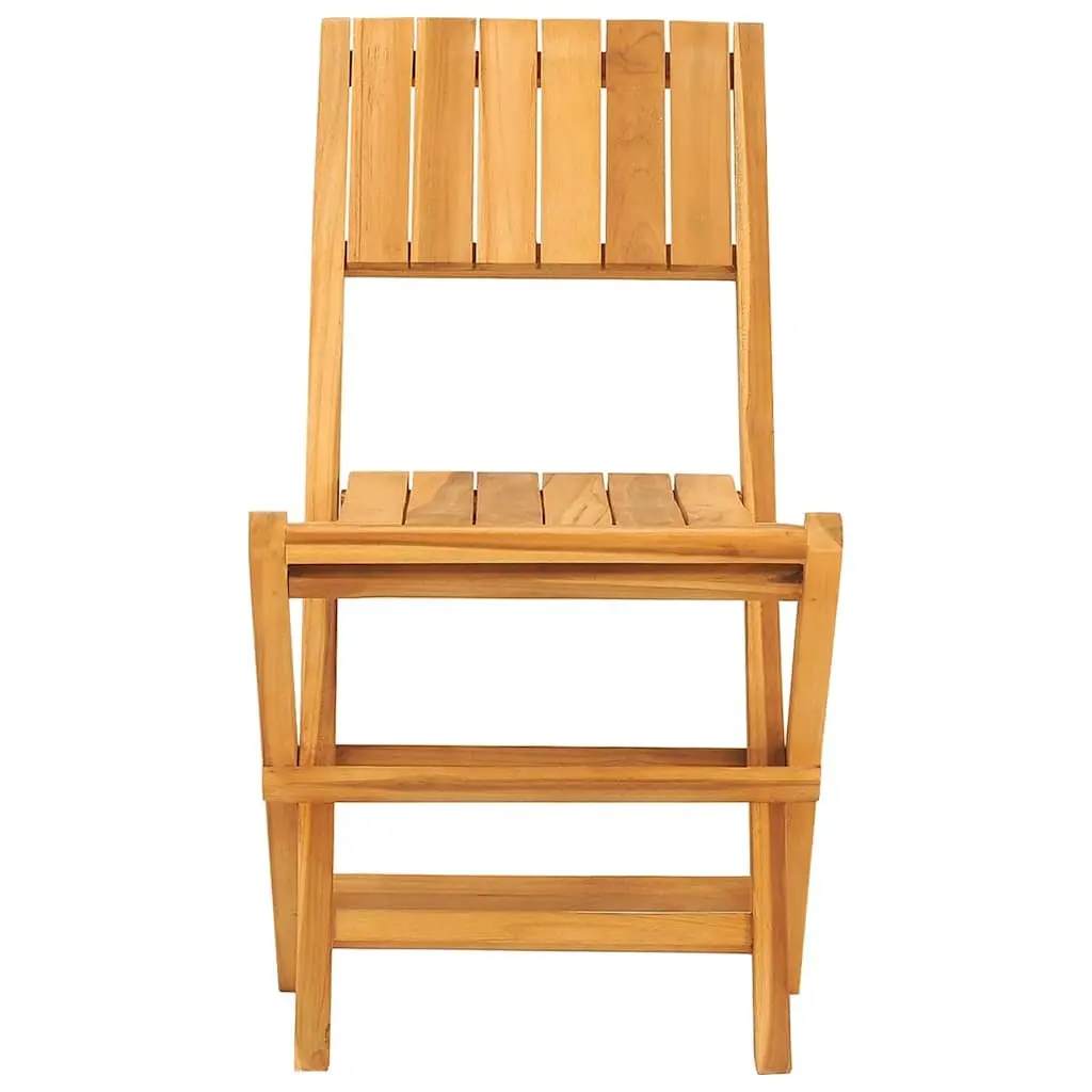 Folding Garden Chairs 6 pcs Outdoor Seating Wooden Slatted Design Backrest