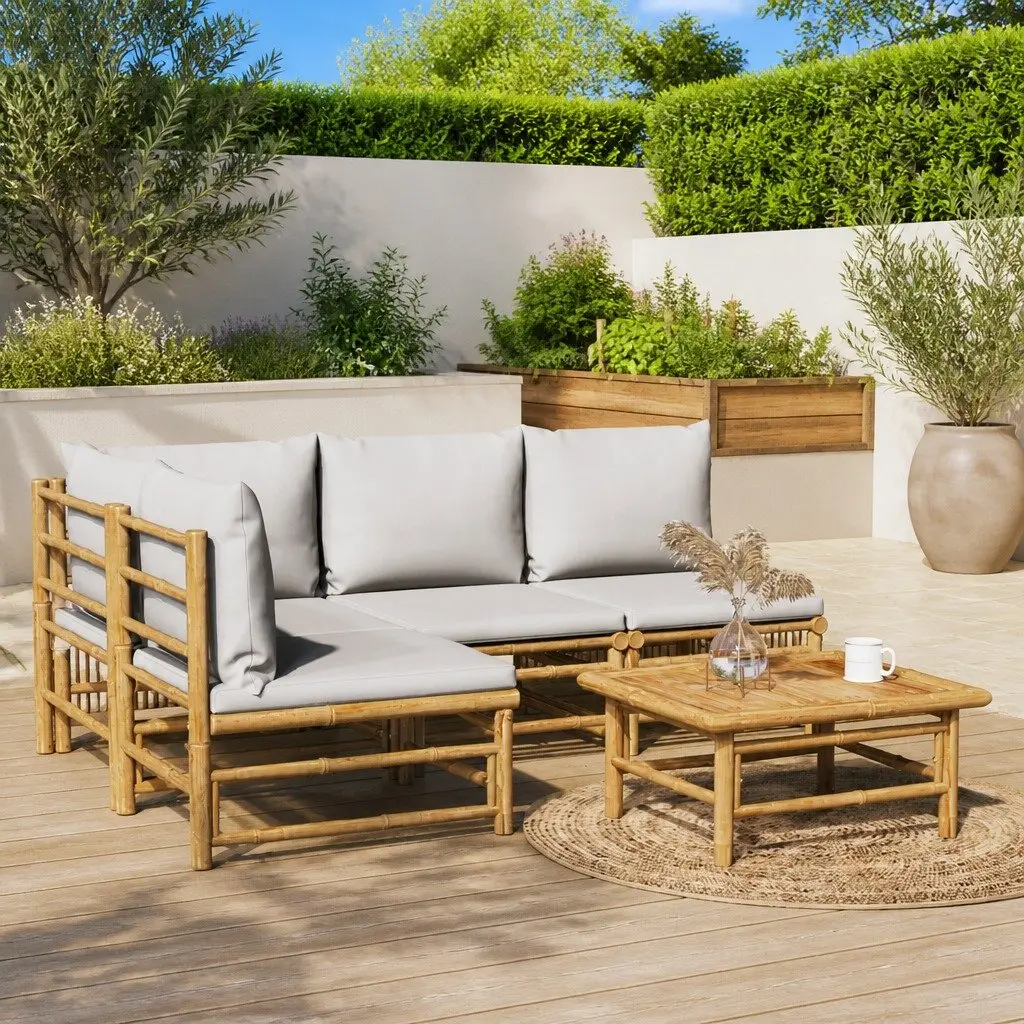 Bamboo Lounge Set for Outdoor Enjoyment