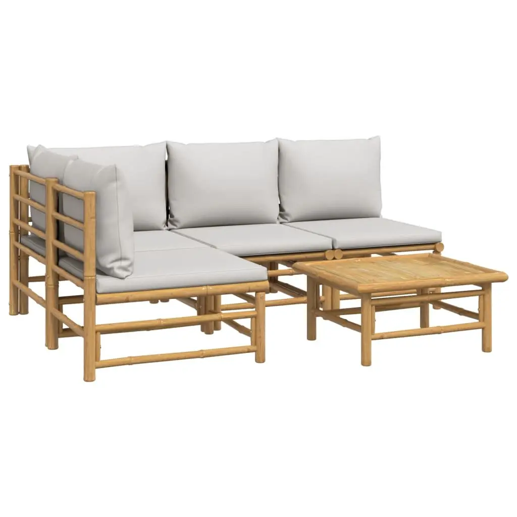 Bamboo Lounge Set for Outdoor Enjoyment