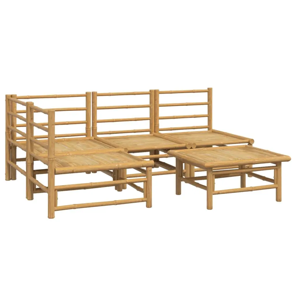 Bamboo Lounge Set for Outdoor Enjoyment