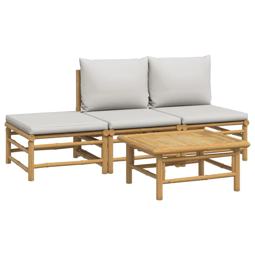 4-Piece Bamboo Lounge Set