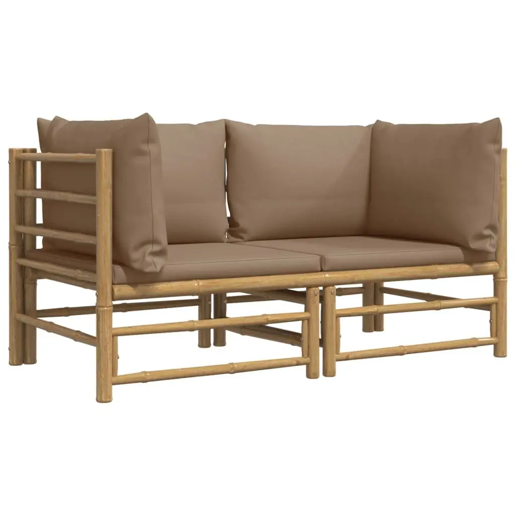 Bamboo Corner Sofa Set for Outdoor Use