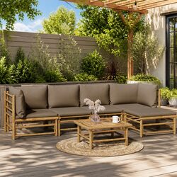 Quality Bamboo Garden Lounge Set with Comfort and Style