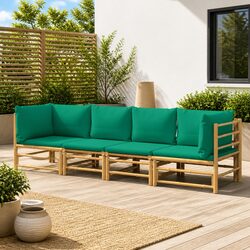 Comfortable and Affordable 4-Piece Bamboo Lounge Set