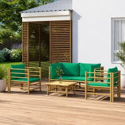 Reliable Bamboo Garden Lounge Set with Cushion Comfort