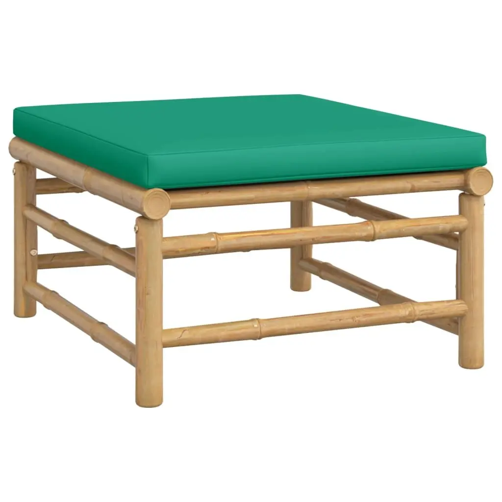 8-Piece Bamboo Lounge Set with Soft Cushions