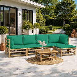 Practical Bamboo Lounge Set for Outdoor Enjoyment