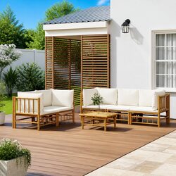 Bamboo Lounge Set: Practical and Reliable Outdoor Furniture