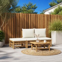 Comfortable 4-Piece Outdoor Lounge Set with Value