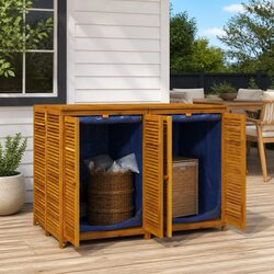 Reliable Acacia Wood Garden Storage Box for Your Outdoors