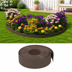 Durable and Easy-to-Use Brown Garden Edging