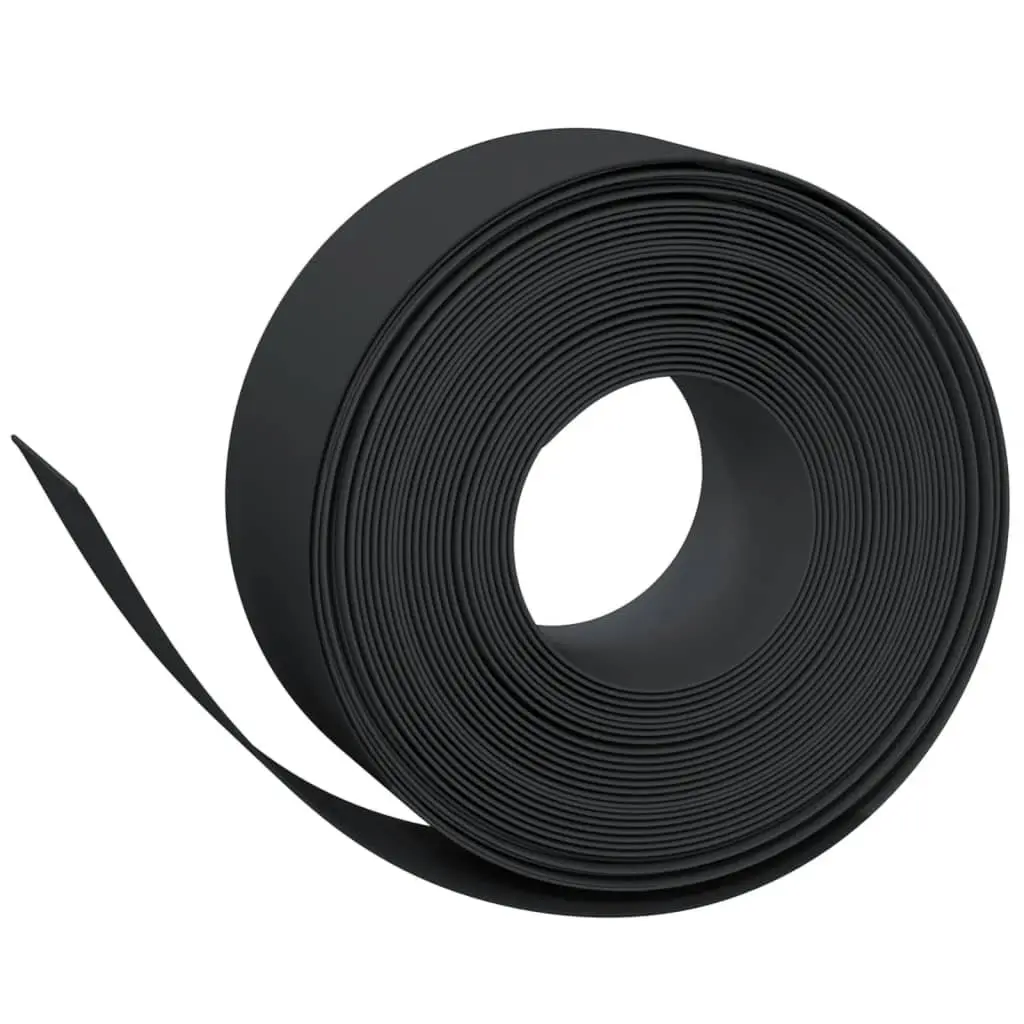 Garden Edging Borders Flexible Lawn Edge 10 m Black 3 Piece