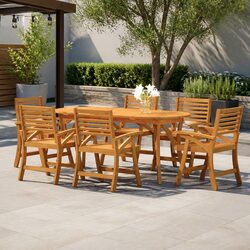 Quality 7 Piece Garden Dining Set in Acacia Wood