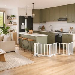 Reliable Foldable Dog Gate for Pet Safety at Home
