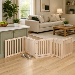 Foldable Dog Gate - Safe Playpen for Pets