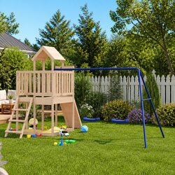 Reliable Wooden Playset with Safety Features