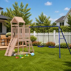 Wooden Playset for Kids – Safe and Fun Outdoor Entertainment