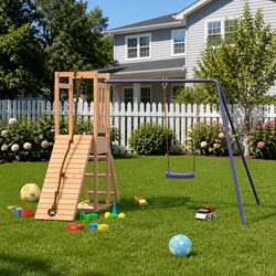 Reliable Wooden Outdoor Playset for Creative Play