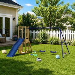 Wooden Playset for Kids: Safe and Fun Backyard Equipment