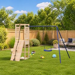 Wooden Playset Offering Safety and Fun for Children