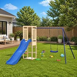 Reliable Wooden Outdoor Playset for Your Backyard