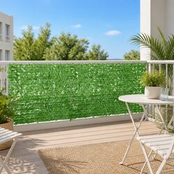 Warm and Reassuring Green Leaf Privacy Screen for Balconies