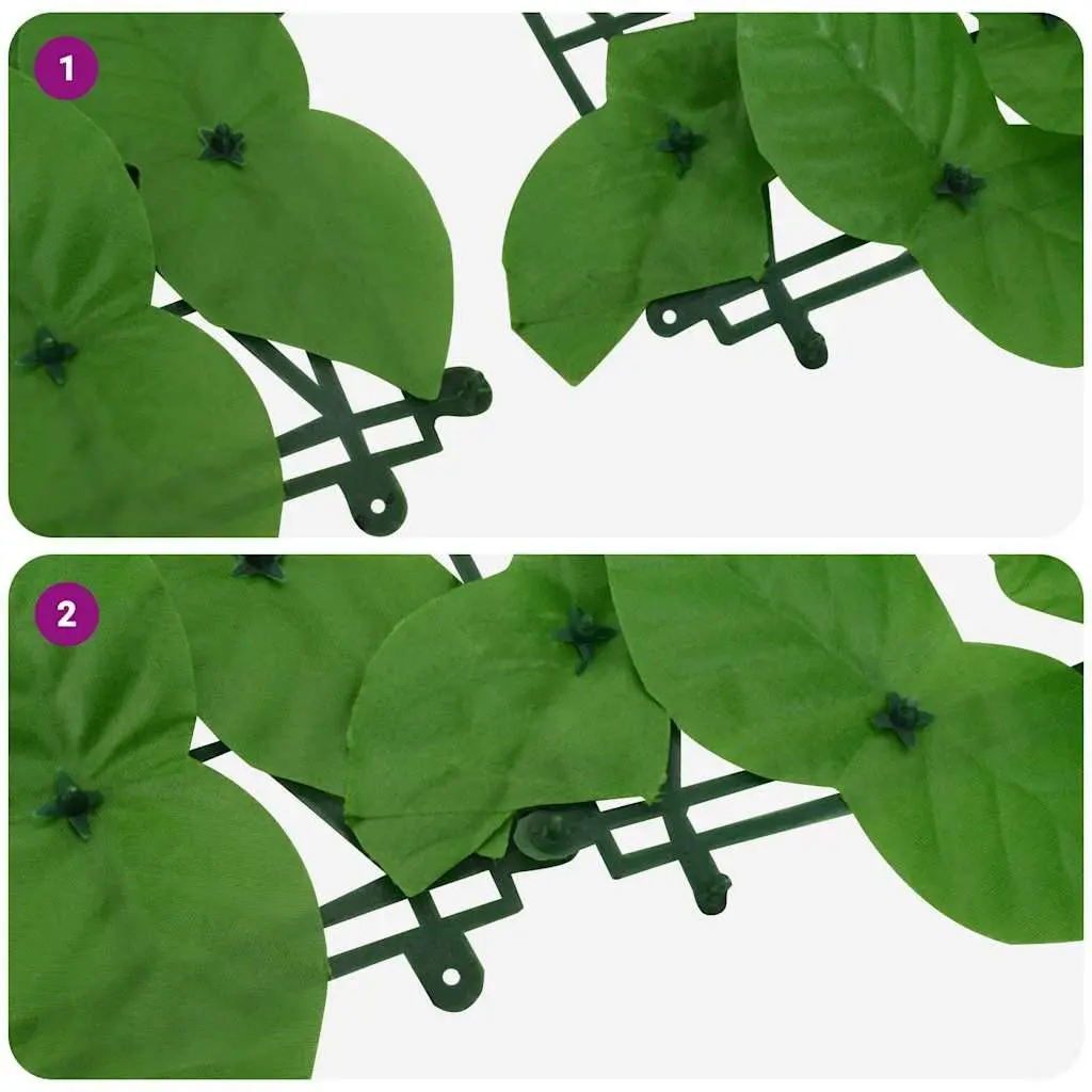 Privacy Screen Green Leaves 400x100cm Outdoor Terrace Garden Shade Panel