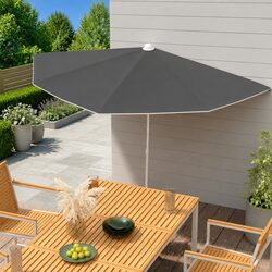 Reliable and Versatile Half Round Garden Parasol