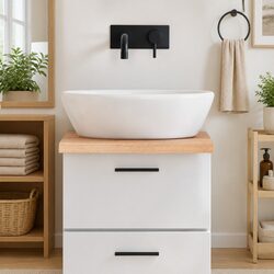 Bathroom Countertop Solid Wood 40x60x4 cm Brown Vanity Top Worktop