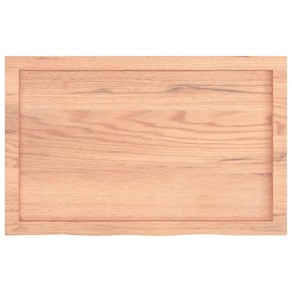 Bathroom Countertop Solid Wood 80x50x6 cm Brown Vanity Worktop