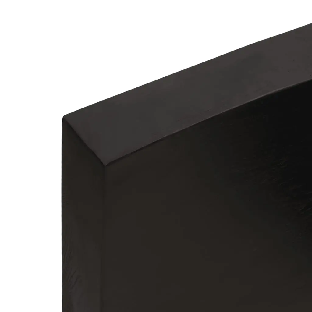 Bathroom Countertop Solid Wood Vanity Top 60x50x4cm Dark Brown Handmade