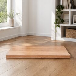 Solid Oak Table Top with Live Edge - 80x40x4 cm