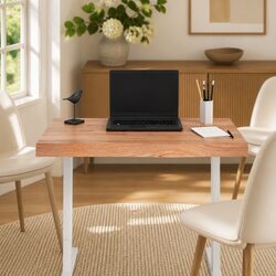 Reliable Solid Oak Wood Tabletop 80x60x6 cm for Long-Lasting Use
