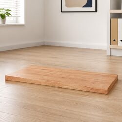 Reliable Solid Oak Wood Tabletop 80x60x6 cm for Long-Lasting Use