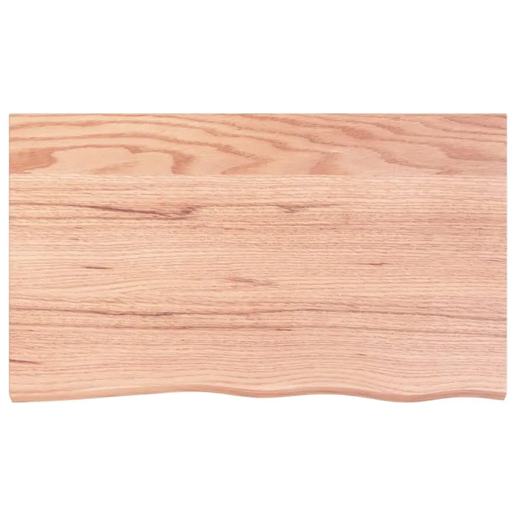 Solid Oak Table Top 100x60x4 cm with Live Edge
