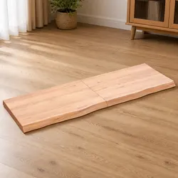 Reliable Solid Oak Wood Table Top with Live Edge Design