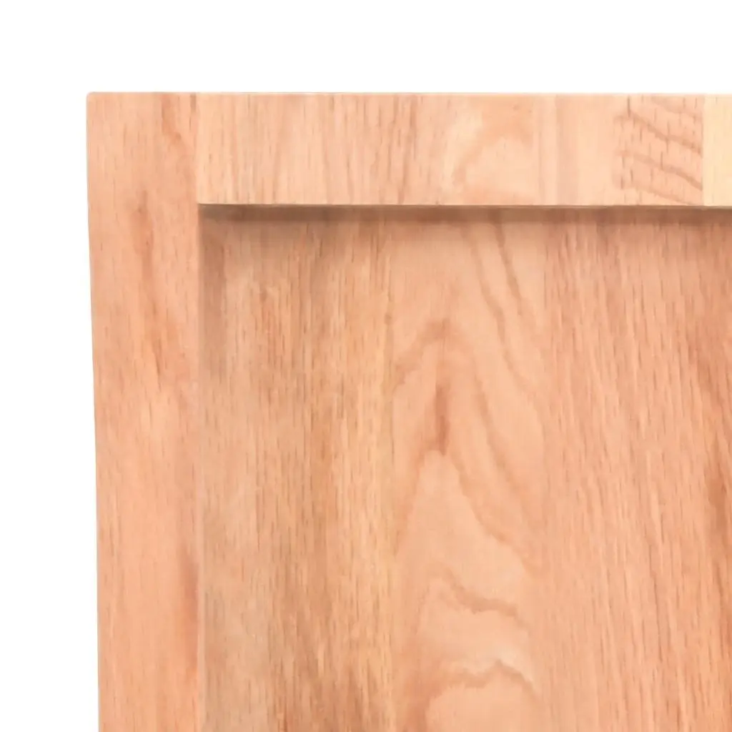 Solid Oak Wood Table Top, Light Brown 120x60cm