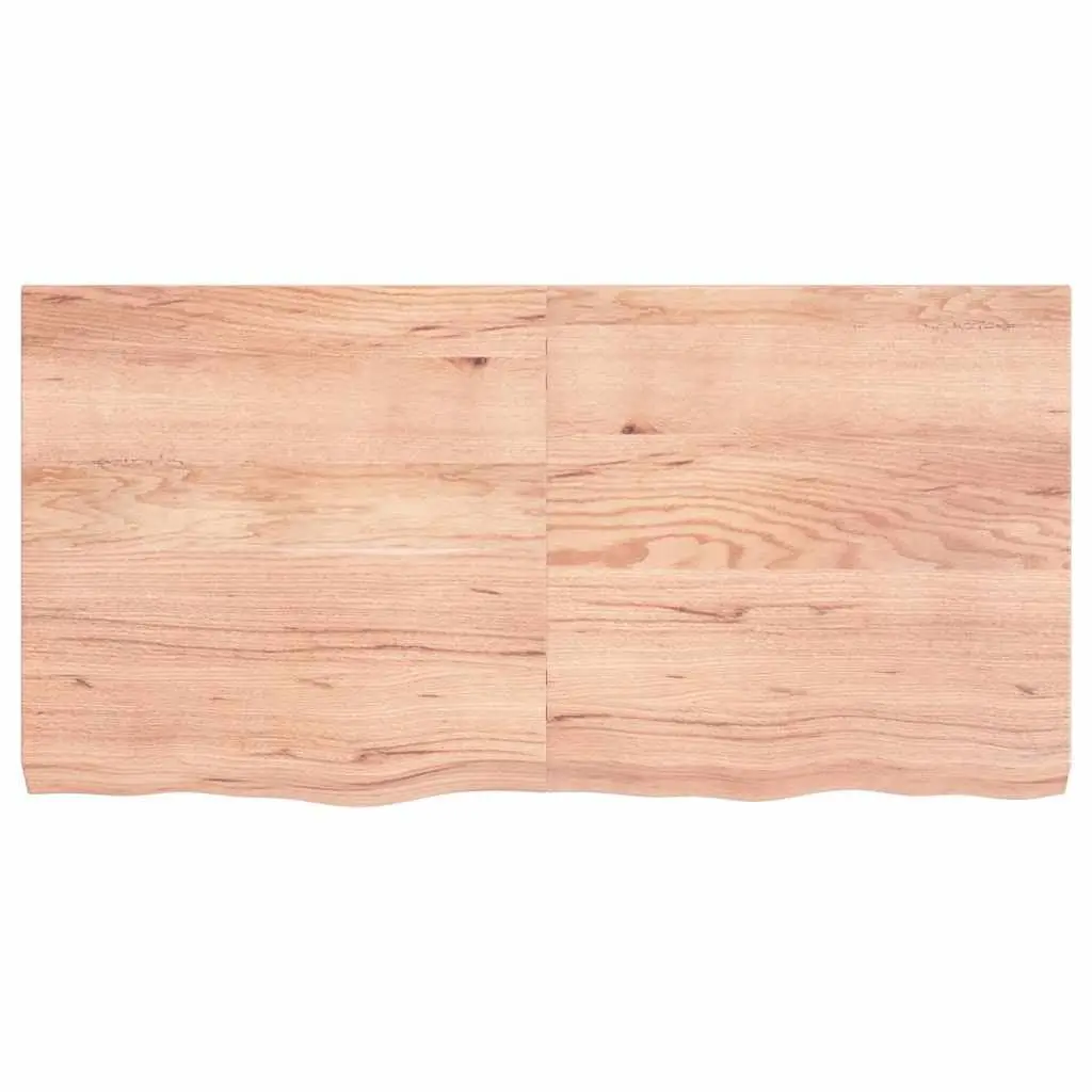 Wooden Table Top 120x60x6 cm, Brown Solid Oak