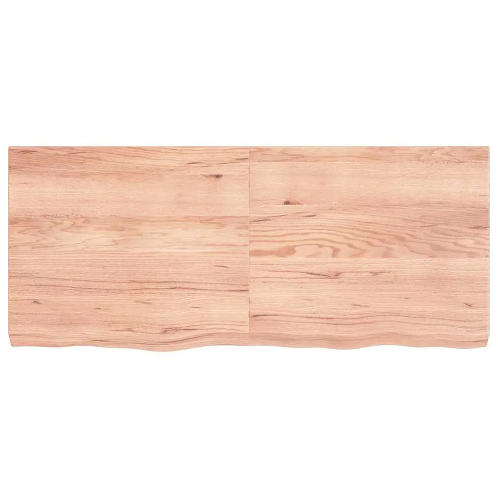 Solid Oak Table Top with Unique Live Edge 140x60x6 cm