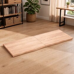 Reliable 160x60cm Solid Oak Wood Tabletop in Brown