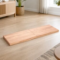 Solid Oak Wood Table Top 180x60 cm: Durable and Stylish