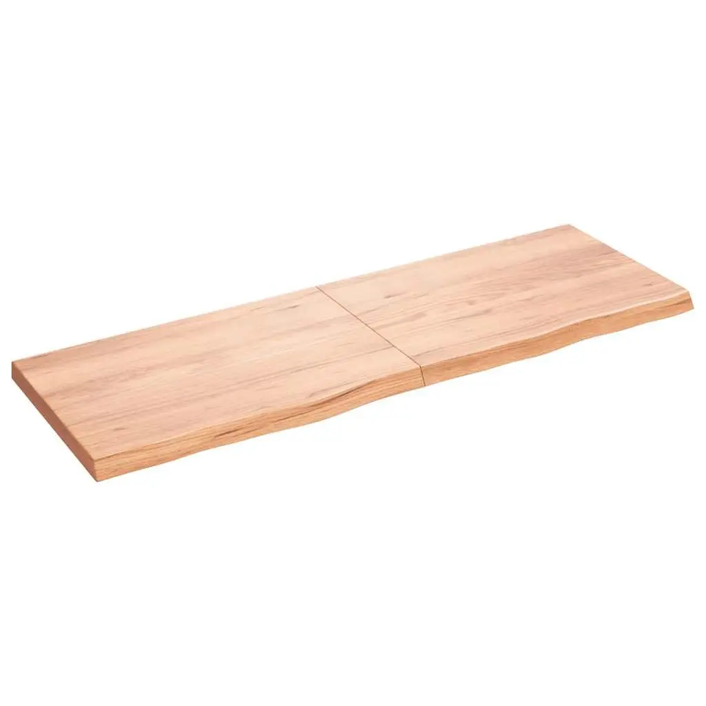 Solid Oak Wood Table Top Brown 180x60 cm Folding Replacement Board Live Edge