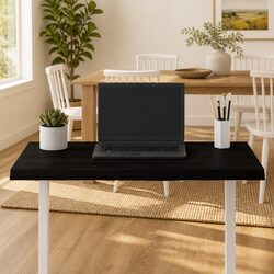 Wooden Table Top Dark Brown 80x50x4 cm Solid Oak Replacement Treated Board