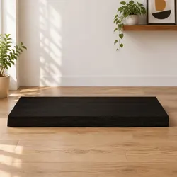 Reassuringly Strong: Handmade Dark Brown Oak Tabletop 80x50x6 cm