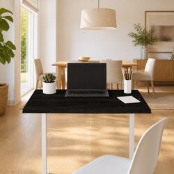 Wooden Table Top Dark Brown 80x60x2 cm Solid Oak Treated Replacement Tabletop